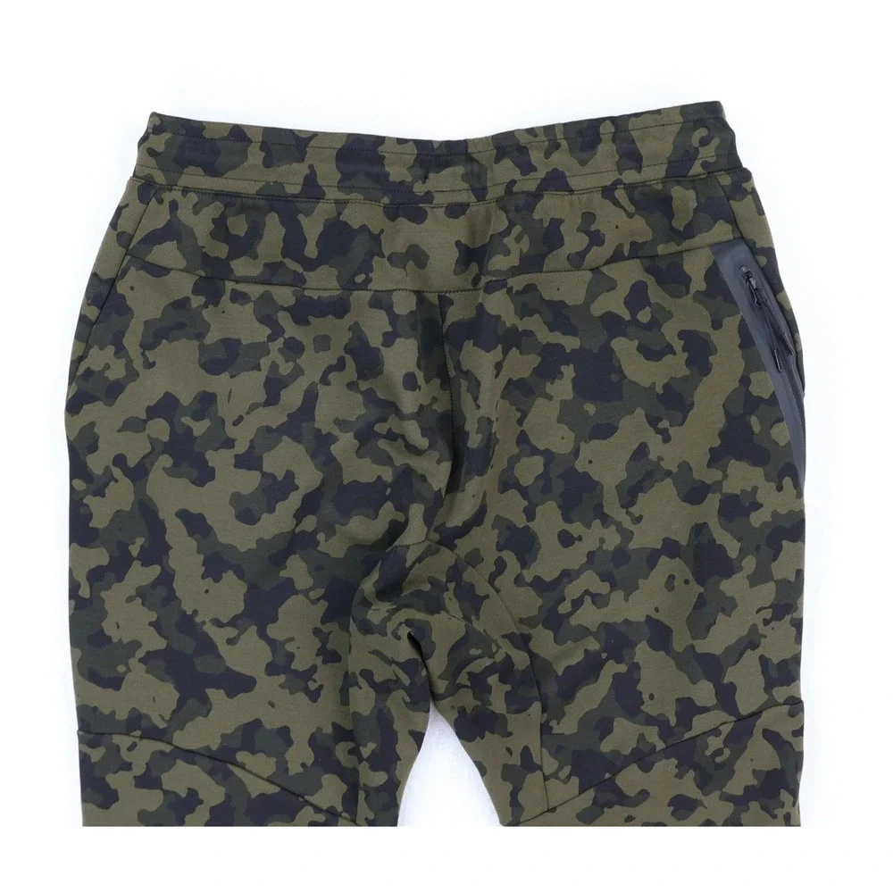 Nike Sportswear Tech Fleece Camo Jogger Pants Mens Large Green CJ5981-222